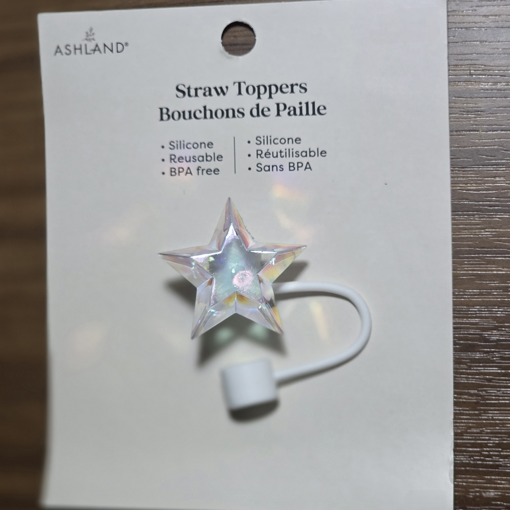 Ashland Iridescent Star Straw Topper